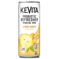Kevita Sparkling Drink, Lemon Ginger, Probiotic Refresher