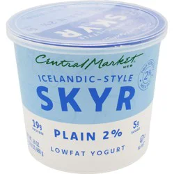 Central Market 19g Protein Icelandic Style Skyr Low Fat Yogurt – Plain