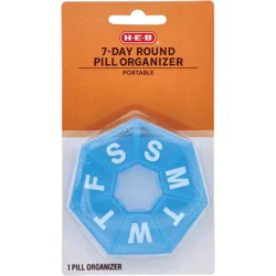H-E-B 7-Day Round Pill Organizer