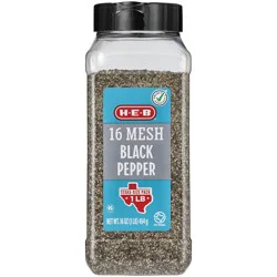 H-E-B 16 Mesh Black Pepper - Texas-Size Pack
