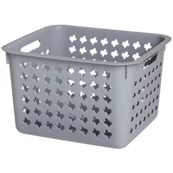 our goods Large Texas Storage Bin - Grey