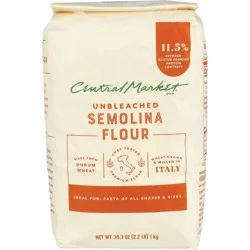 Central Market Unbleached Semolina Flour