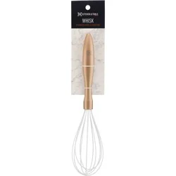 Kitchen & Table by H-E-B Stainless Steel & Silicone Whisk - Gold