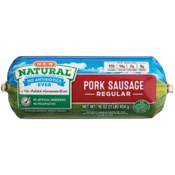 H-E-B Natural Pork Breakfast Sausage