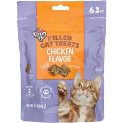 H-E-B Texas Pets Cat Treats - Chicken Filled