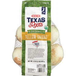 H-E-B Texas Roots Fresh Organic Yellow Onions