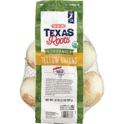 H-E-B Texas Roots Fresh Organic Yellow Onions