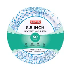 H-E-B Heavy Duty 8.5 in Lunch Paper Plates