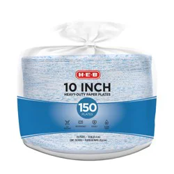H-E-B Heavy Duty 10 in Dinner Paper Plates