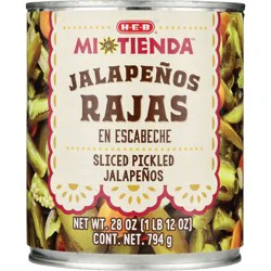 H-E-B Mi Tienda Sliced Pickled Jalapeños Rajas en Escabeche