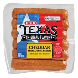 H-E-B Texas Original Flavors Smoked Sausage Cheddar Links