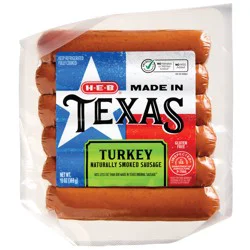 H-E-B Made In Texas Turkey Smoked Sausage Links
