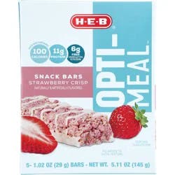 H-E-B Optimeal 11g Protein Snack Bars - Strawberry Crisp