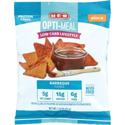 H-E-B OptiMeal Low Carb 15g Protein BBQ Chips