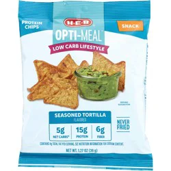 H-E-B OptiMeal Low Carb 15g Protein Tortilla Chips