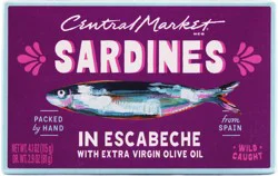 Central Market Sardines in Escabeche with Extra Virgin Olive Oil