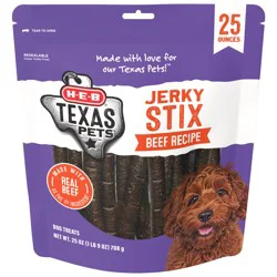 H-E-B Texas Pets Jerky Stix Dog Treats - Beef Recipe