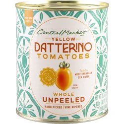 Central Market Whole Unpeeled Yellow Datterino Tomatoes in Sea Water