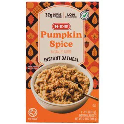 H-E-B Pumpkin Spice Instant Oatmeal