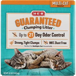 H-E-B Scented Multi-Cat Guaranteed Clumping Litter