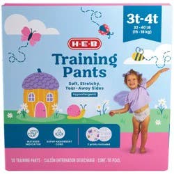 H-E-B Training Pants for Girls, 3T - 4T (32-40 lb)
