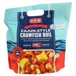 H-E-B Frozen Cajun-Style Steam in Bag Crawfish Boil
