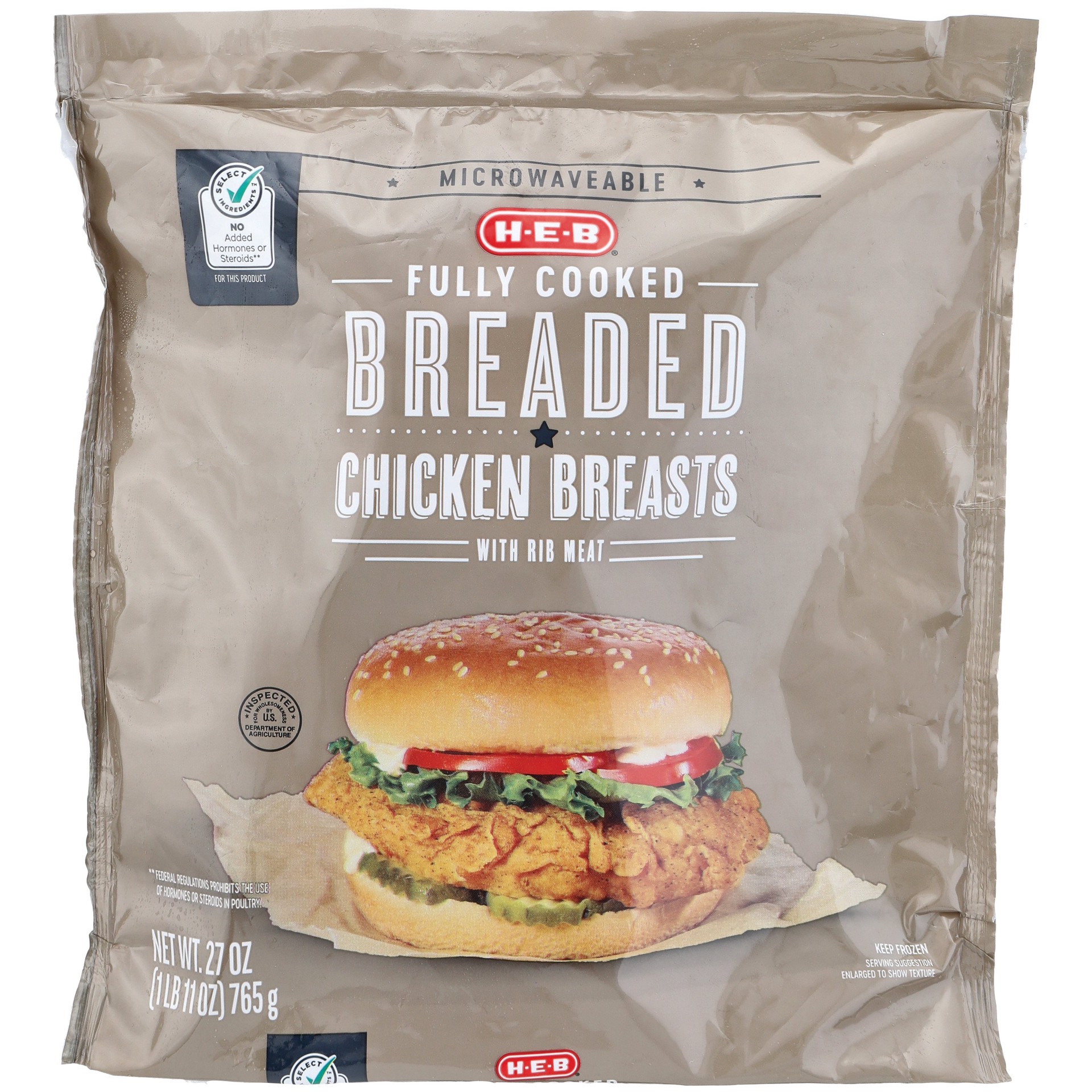 H-E-B Fully Cooked Breaded Chicken Breasts | Shipt