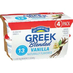 Hill Country Fare 13g Protein Blended Nonfat Greek Yogurt - Vanilla