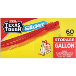 H-E-B Texas Tough Slider Gallon Storage Bags