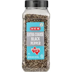 H-E-B Extra Coarse Black Pepper - Texas Size Pack