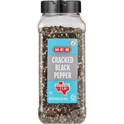 H-E-B Cracked Black Pepper - Texas Size Pack