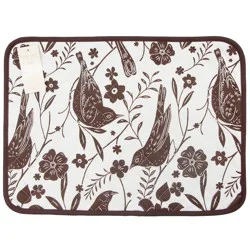 Haven + Key Bird Print Quilted Placemat - Coffee
