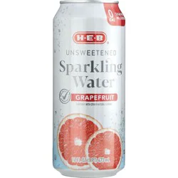 H-E-B Unsweetened Grapefruit Sparkling Water