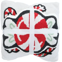 Destination Holiday Candy Cane Christmas Throw Pillow Set