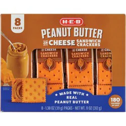 H-E-B Peanut Butter on Cheese Sandwich Crackers