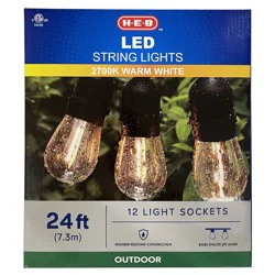 H-E-B LED Outdoor String Lights - Warm White