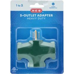 H-E-B 3 Outlet Adapter