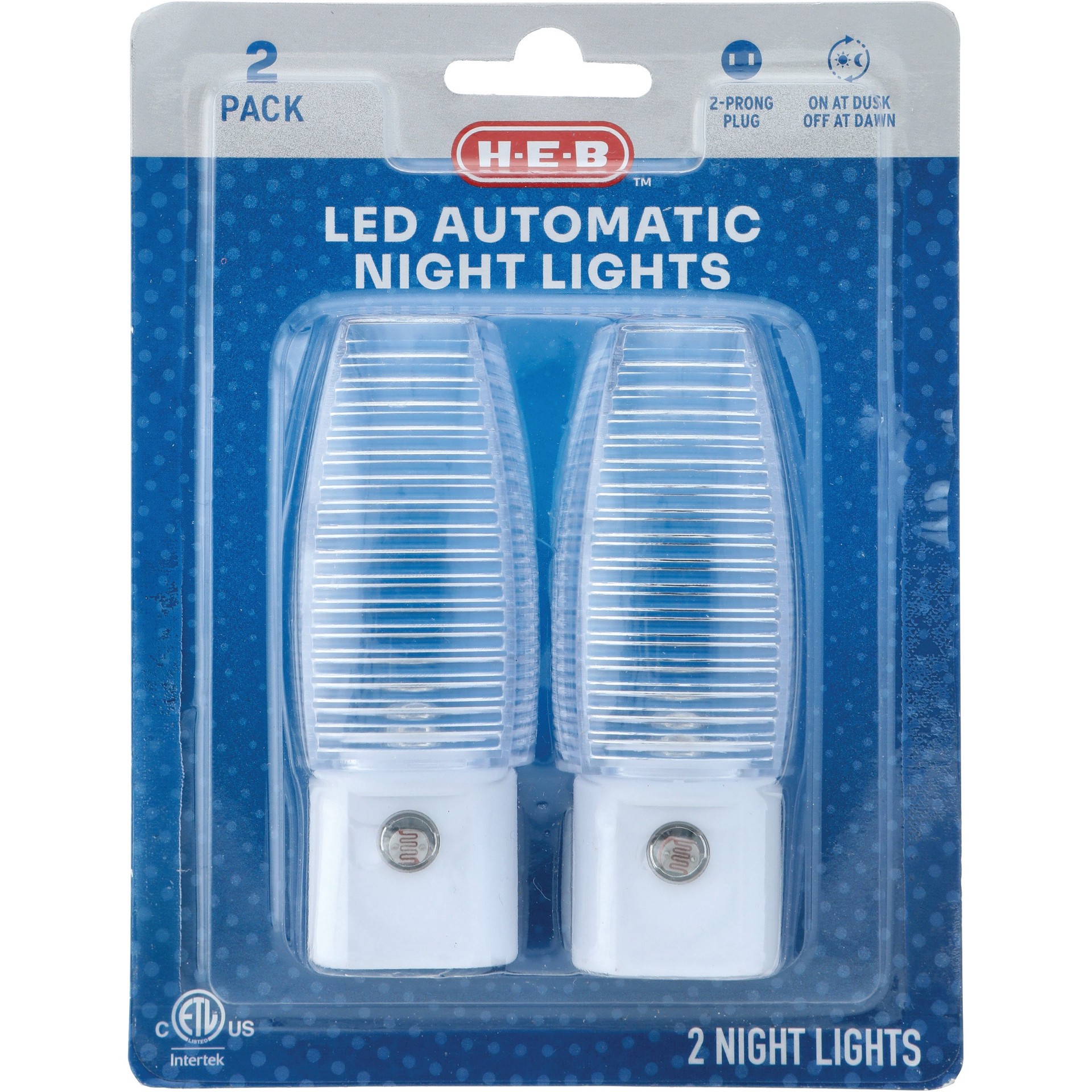 slide 1 of 1, H-E-B Motion Sensor LED Night Lights, 2 ct