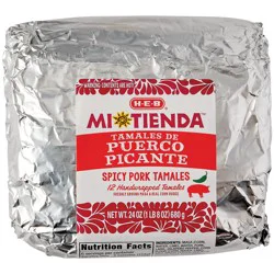 H-E-B Mi Tienda Spicy Pork Tamales (Sold Hot)