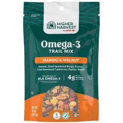 Higher Harvest by H-E-B Omega-3 Trail Mix - Mango & Walnut