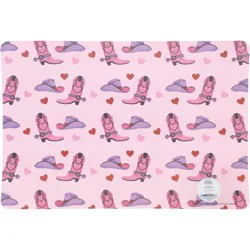 Destination Holiday Boots & Hats 2-Sided Valentine's Placemat