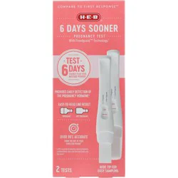 H-E-B 6 Days Sooner Pregnancy Test