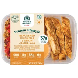 Higher Harvest by H-E-B 37g Protein Lifestyle Meal - Blackened Chicken Jambalaya