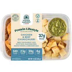 Higher Harvest by H-E-B 37g Protein Lifestyle Meal - Chicken & Beef Chimichurri