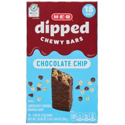 H-E-B Dipped Chewy Bars - Chocolate Chip