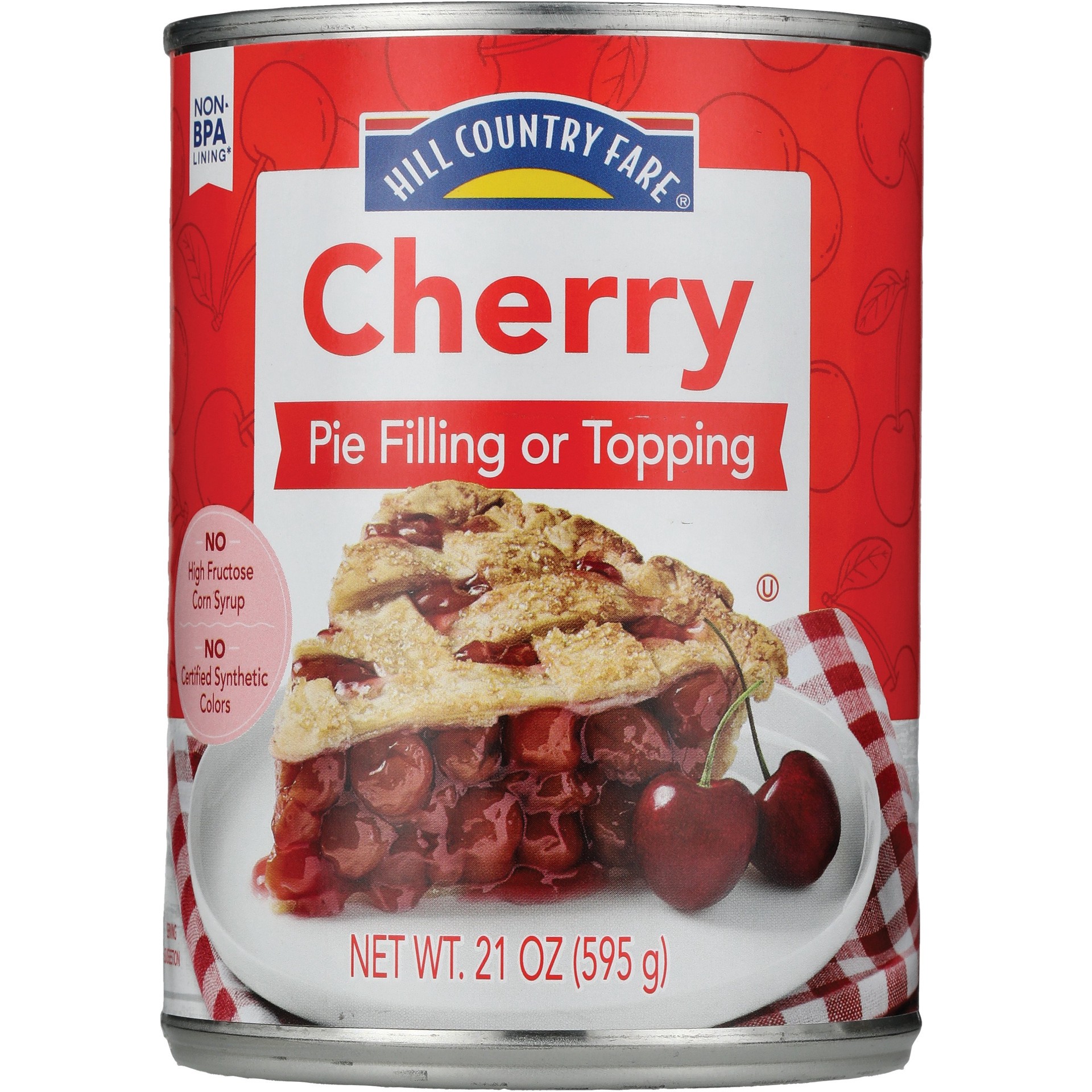 slide 1 of 1, Hill Country Fare Cherry Pie Filling & Topping, 21 oz