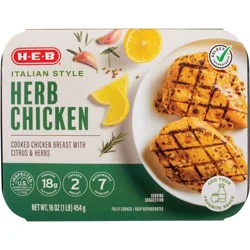 H-E-B Fully Cooked Italian Style Herb Chicken