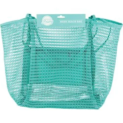 Destination Holiday Mesh Beach Bag - Teal