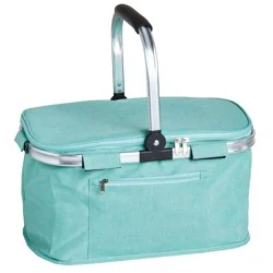 Destination Holiday Collapsible Insulated Basket - Teal