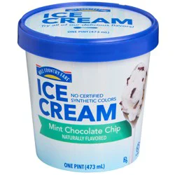 Hill Country Fare Mint Chocolate Chip Ice Cream